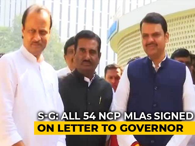 Ajit Pawar's Letter To BJP Has Signatures Of 54 MLAs: Centre To Supreme Court
