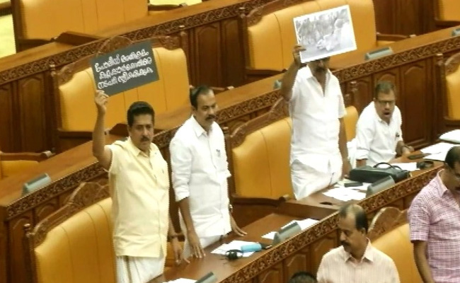 After Clashes, Kerala Opposition Takes Blood-Stained Vest Inside Assembly