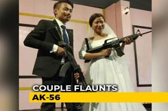 Naga Rebel's Son, Bride Flaunt Assault Rifles At Wedding Reception Naga Rebel's Son, Bride Flaunt Assault Rifles At Wedding Reception