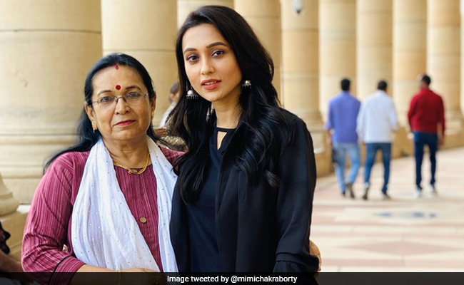 MP Mimi Chakraborty's Parliament Pic With Mother Earns Praise On Twitter