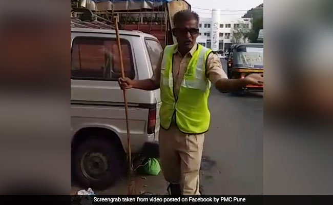 Watch: Pune's Sanitation Worker Blends Singing And Cleaning To Create Awareness