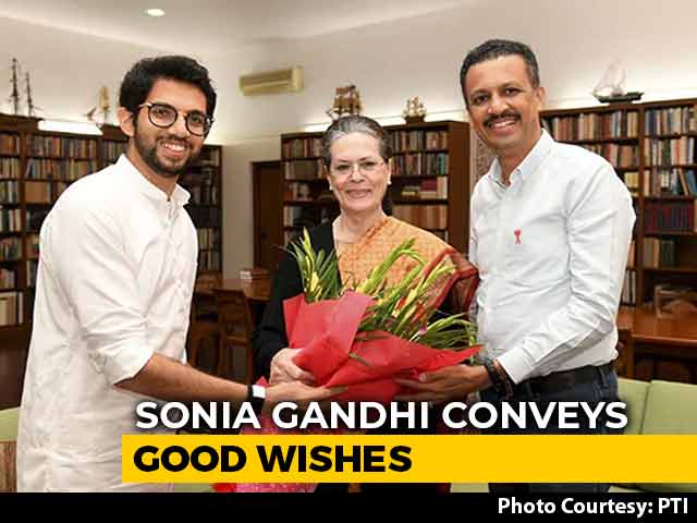 Aaditya Thackeray Visits Delhi To Invite Sonia Gandhi For Father Uddhav's Oath