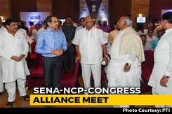 Sena, NCP, Congress Meet After Fadnavis, Ajit Pawar Quit Sena, NCP, Congress Meet After Fadnavis, Ajit Pawar Quit