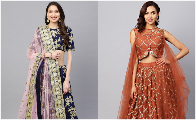 Glam Up In Gorgeous <i>Lehengas</i> This Wedding Season: 9 Top Picks From Myntra