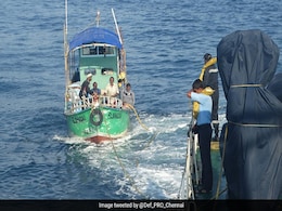 Coast Guard Tows Fishing Boat Stranded Off Tamil Nadu Coast To Safety Coast Guard Tows Fishing Boat Stranded Off Tamil Nadu Coast To Safety