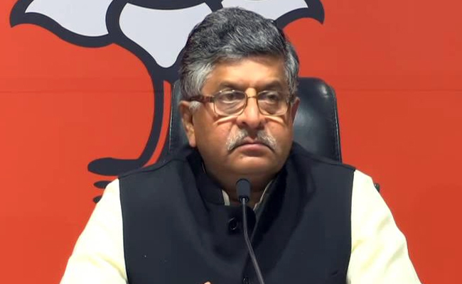 Sinister Campaign On Social Media To Influence Judiciary: Union Minister Ravi Shankar Prasad