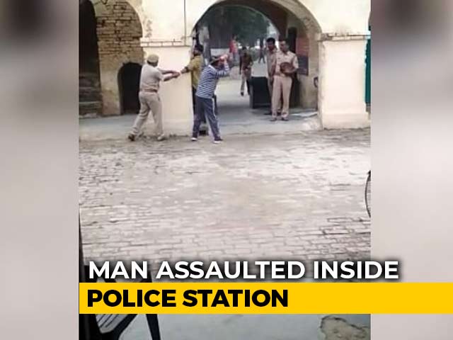 On Camera, UP Cops Pin Man, Thrash Him With Belt For Eloping