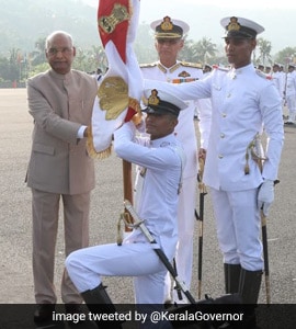 Colour Awarded To Indian Naval Academy 