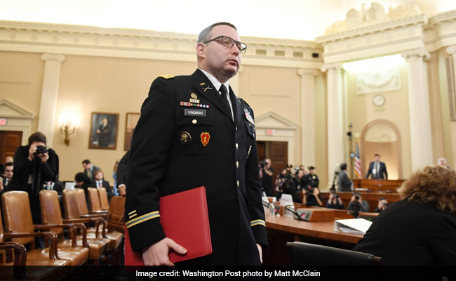 White House Calls Impeachment Testimony Of Key Witness "Conjecture"