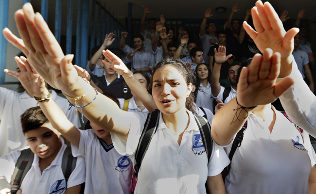 Hundreds Skip School In Lebanon's Largest Student-Led Anti-Government Protests