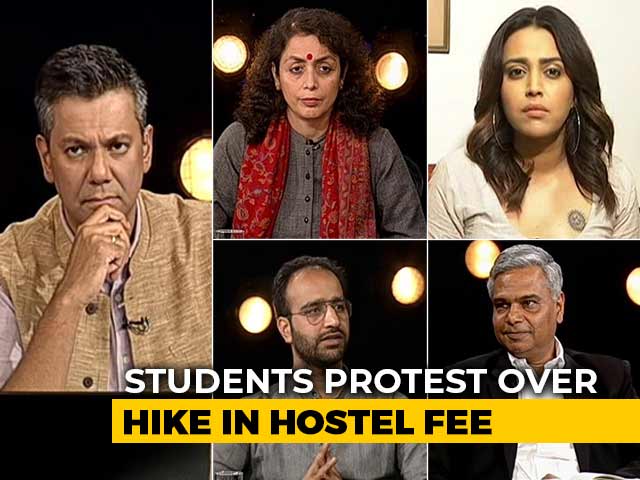 JNU Students March To Parliament Against Fee Hike