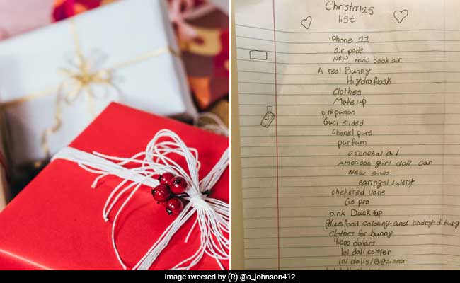Chanel Bag, iPhone: 10-Year-Old's Christmas List Has People In Splits
