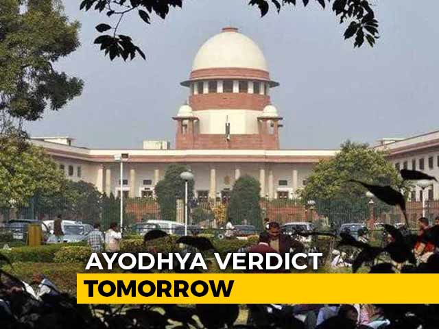 Historic Supreme Court Verdict In Ayodhya Case Tomorrow