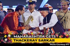 Uddhav Thackeray Takes Oath, To Lead Sena-NCP-Congress Alliance Uddhav Thackeray Takes Oath, To Lead Sena-NCP-Congress Alliance