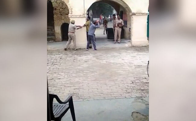 On Camera, UP Cops Pin Man, Thrash Him With Belt For Eloping