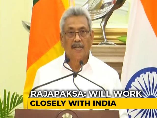 "Will Continue To Work Closely With India," Says Lankan President Rajapaksa