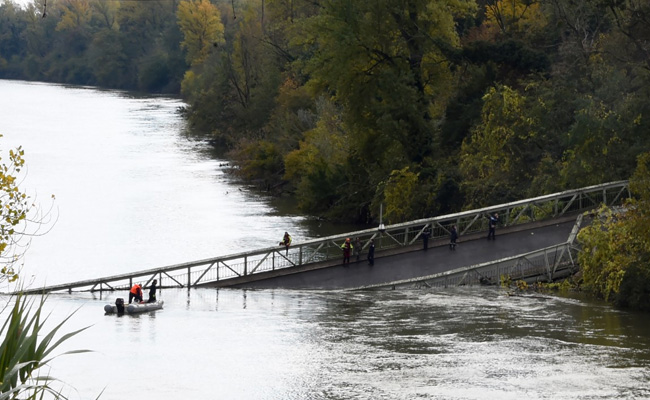 Girl Killed, Several Missing As River Bridge Collapses In France