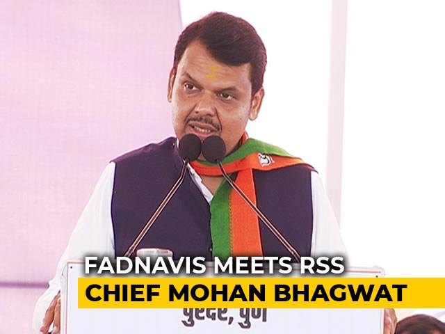 Devendra Fadnavis Meets RSS Chief In Nagpur Amid Maharashtra Deadlock