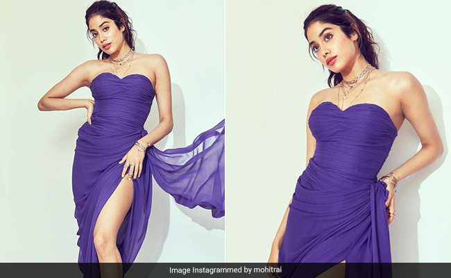 In Deep Purple, Janhvi Kapoor Sets The Colour Code For Autumn 2019