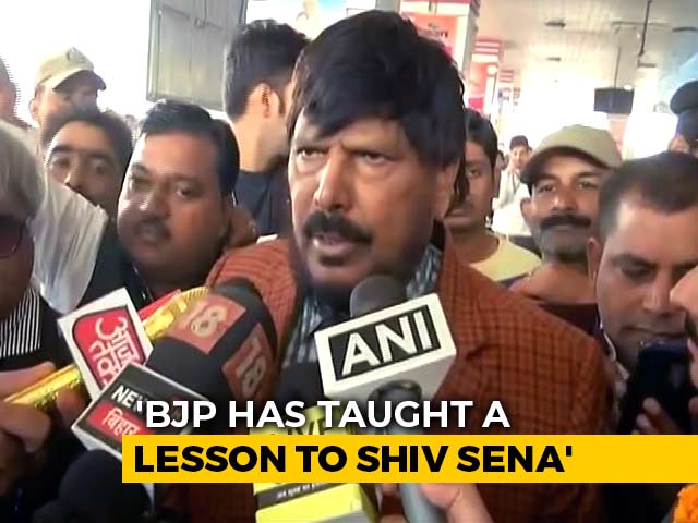 "Sena Taught A Lesson By BJP": Ramdas Athawale On Maharashtra Government