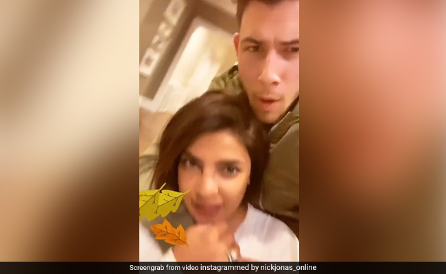 प्रियंका चोपड़ा और निक जोनास ने खा लिया ढेर सारा खाना, अब हालत यूं हो रही है खराब- देखें Video