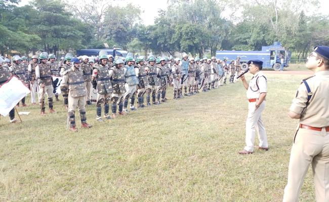 Madhya Pradesh Police Carry Out Drills To Prep For Ayodhya Case Verdict