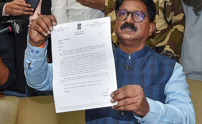 President Ram Nath Kovind Accepts Shiv Sena MP Arvind Sawant's Resignation