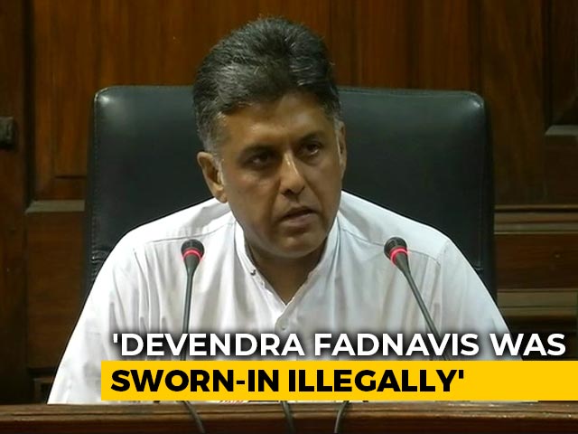 "Did President Apply His Mind?" Congress's Manish Tewari On Maharashtra