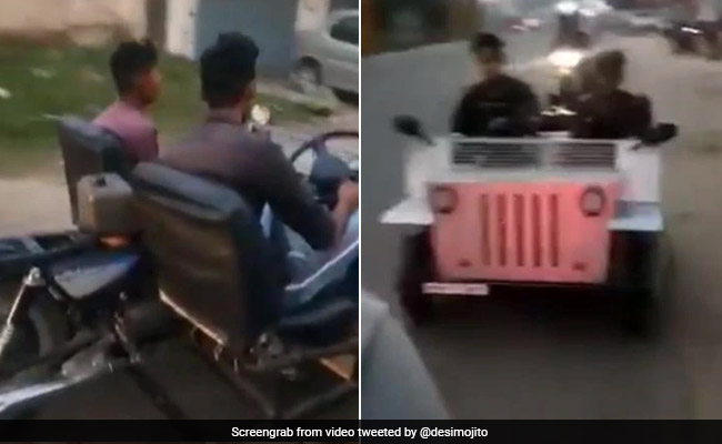 पंजाब में शख्स ने बाइक को बना दिया कार, लोग बोले- 'इसे कहते हैं देसी जुगाड़' देखें VIDEO