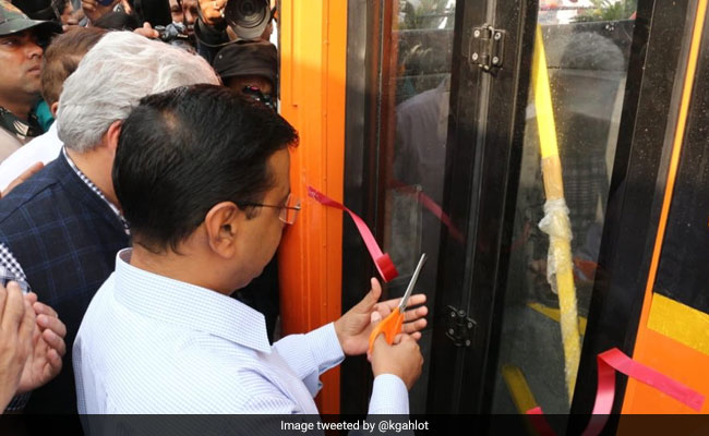 Arvind Kejriwal Flags Off 100 New Buses, Promises 3,000 More