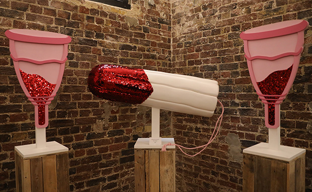 "Vulva Earrings, Bloody Tampons With Glitter" In London's Vagina Museum
