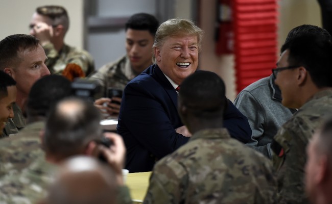 Trump Makes Unannounced Thanksgiving Trip To US Troops In Afghanistan
