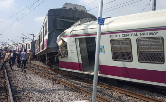 2 Trains Collide At Railway Station In Hyderabad, 12 Injured