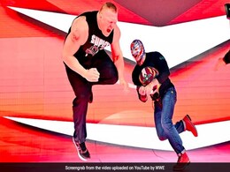 WWE में ब्रॉक लेसनर की हुई बल्ले से पिटाई, रे मिस्टीरियो ने भगा-भगाकर मारा, देखें VIDEO WWE में ब्रॉक लेसनर की हुई बल्ले से पिटाई, रे मिस्टीरियो ने भगा-भगाकर मारा, देखें VIDEO