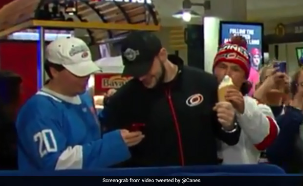 Watch: Man Caught Stealing Ice Cream During Live News Report