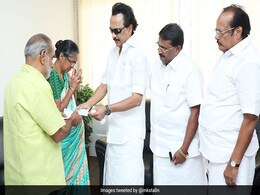 MK Stalin Meets Girl Whose Leg Was Amputated After Flagpole Accident MK Stalin Meets Girl Whose Leg Was Amputated After Flagpole Accident