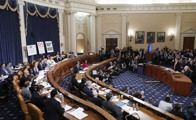 Former Envoy Says Was "Intimidated" By Donald Trump In Impeachment Hearing