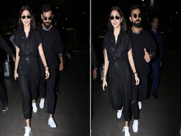 Anushka Sharma, Virat Kohli Set Style Goals By Twinning From Head To Toe Anushka Sharma, Virat Kohli Set Style Goals By Twinning From Head To Toe