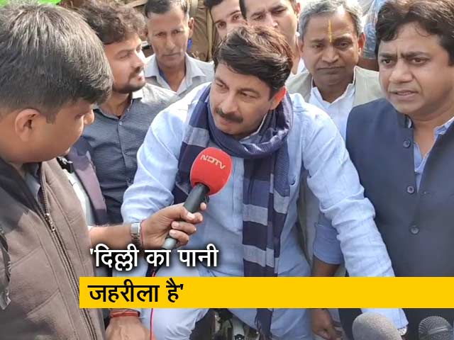 दिल्ली के पानी पर मनोज तिवारी ने केजरीवाल से मांगा जवाब