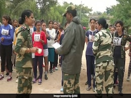Jammu: Many Women Turn Up For BSF Recruitment Drive Jammu: Many Women Turn Up For BSF Recruitment Drive