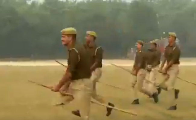 Why UP Cops Rode 'Imaginary Horses' During A Mock Drill
