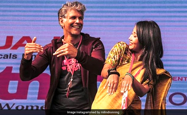 When Milind Soman Tried To Match Ankita Konwar's Bihu Dance Steps