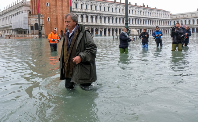 Devastating Floods In Venice "The Result Of Climate Change", Says Mayor