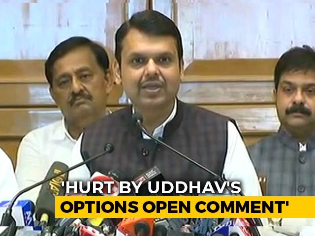 Shocked By Uddhav Thackeray's "All Options Open" Talk: Devendra Fadnavis