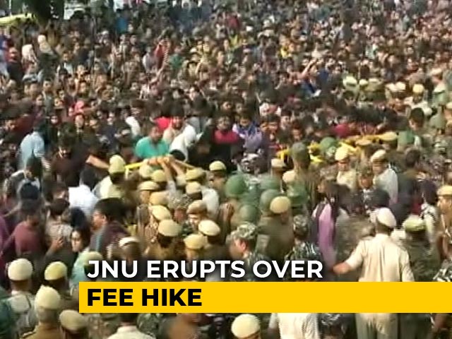 JNU Fee Hike Protests