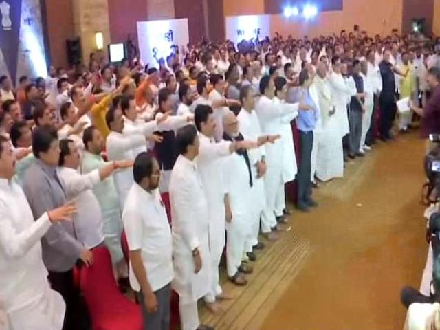 'Won't Be Swayed By Offers': Shiv Sena, NCP, Congress MLAs Take Pledge