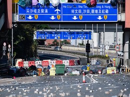 China Army Leaves Hong Kong Barracks To Help Clear Debris After Protests China Army Leaves Hong Kong Barracks To Help Clear Debris After Protests