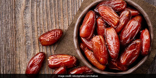 Dates are rich in fibre and can slow down release of sugar in blood stream