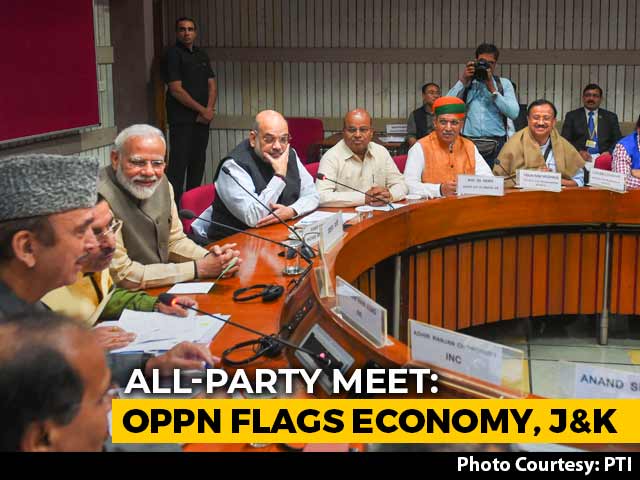 At All-Party Meet, Opposition Flags Economy, Detentions In Kashmir
