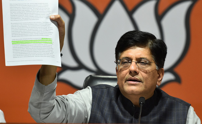 Lack Of Kerala's Cooperation Delayed Sabarimala Rail Link: Piyush Goyal